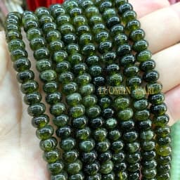 5x8MM Abacus Natural Chalcedony Aquamarine Tourmaline Ruby Quartz Stone Loose Spacer Bead for Jewelry Make Diy Bracelet Earrings