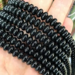 5x8MM Abacus Natural Chalcedony Aquamarine Tourmaline Ruby Quartz Stone Loose Spacer Bead for Jewelry Make Diy Bracelet Earrings