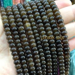 5x8MM Abacus Natural Chalcedony Aquamarine Tourmaline Ruby Quartz Stone Loose Spacer Bead for Jewelry Make Diy Bracelet Earrings