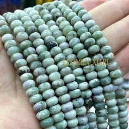 5x8MM Abacus Natural Chalcedony Aquamarine Tourmaline Ruby Quartz Stone Loose Spacer Bead for Jewelry Make Diy Bracelet Earrings