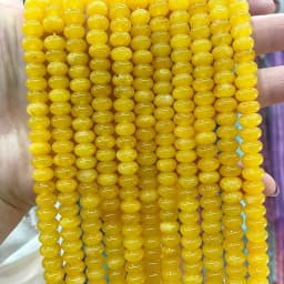 5x8MM Abacus Natural Chalcedony Aquamarine Tourmaline Ruby Quartz Stone Loose Spacer Bead for Jewelry Make Diy Bracelet Earrings