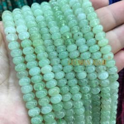 5x8MM Abacus Natural Chalcedony Aquamarine Tourmaline Ruby Quartz Stone Loose Spacer Bead for Jewelry Make Diy Bracelet Earrings