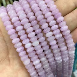 5x8MM Abacus Natural Chalcedony Aquamarine Tourmaline Ruby Quartz Stone Loose Spacer Bead for Jewelry Make Diy Bracelet Earrings