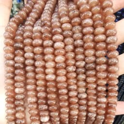 5x8MM Abacus Natural Chalcedony Aquamarine Tourmaline Ruby Quartz Stone Loose Spacer Bead for Jewelry Make Diy Bracelet Earrings