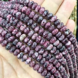 5x8MM Abacus Natural Chalcedony Aquamarine Tourmaline Ruby Quartz Stone Loose Spacer Bead for Jewelry Make Diy Bracelet Earrings