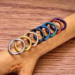 G23 Titanium Ear Studs PIERC Nose Ring Piercing Jewelry Lip Ear L Hoop Ring Mixed Color Body Clips For Women