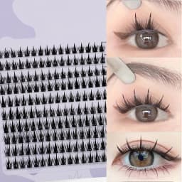 160 Rows Cluster Lashes Faux Mink Eyelashes Cluster Natural Eyelash Extension 3D Russia Strip Individual Eyelashes Cluster
