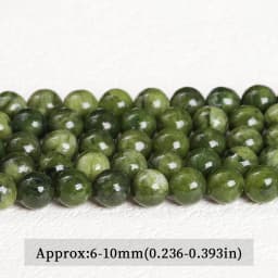 4 6 8 10mm Natural Stone Dark Color Southern Jade Beads Round Loose Spacer Jasper For Jewelry Making Diy Necklace Bracelet