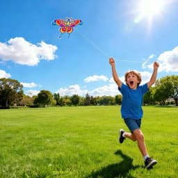 Children Kite Toy Cartoon Eagle Foldable Mini Plastic Toys Kite Hand Brake Fishing Rod Butterflies For Kids Outdoor Toy For Fun