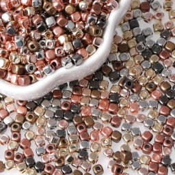 800pcs CCB Square with Rounded Corners Beads 3mm Mixed Color for DIY Jewelry Making Accessories