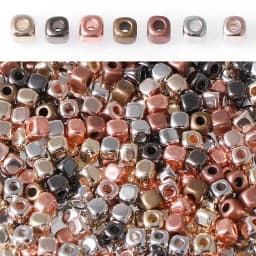 800pcs CCB Square with Rounded Corners Beads 3mm Mixed Color for DIY Jewelry Making Accessories