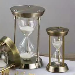 Living Room Metal Three Pillar Timer Ornament Mini Luxury Desktop Decoration Hourglass Countdown Bedroom Hardware Hourglass