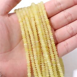 2X4MM Natural Abacus Stone Beads Blue Green Pink Flat Rondelle Beads for Jewelry Making Bracelets Necklace Accessories Wholesale