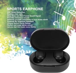 A6S Wireless Bluetooth Earphones Touch Control Sport Headset LED Display Stereo Sound For Mobile Phones