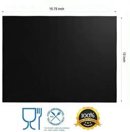 Oven Liners for Bottom of Electric Gas Oven Reusable Non-Stick Teflon Protector Mat Heat Resistant Grill Mats