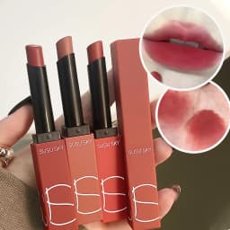 Matte Velvet Thin Tube Lipstick Lasting Waterproof Resistant to Fading Smooth Application, Lip Gloss Lip Balm for Autum&Winter