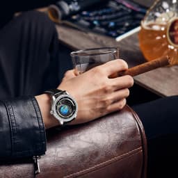 2026 FORSINING Design Earth Star Moon Set With Diamonds Genuine Belt Men Mechanical Automatic Watch Waterproof For Business