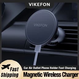 Car Air Outlet Wireless Charger Phone Stand For Magsafe iPhone 16 15 14 13 12 Pro Max Air Vent Cell Magnet Fast Charging Station
