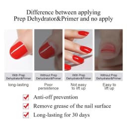 BORN PRETTY 15ml Nail Primer Nail Prep Dehydrate Base Top Coat Gel Nail Polish No Need Of UV LED Lamp Nail Art Varnish Manicure