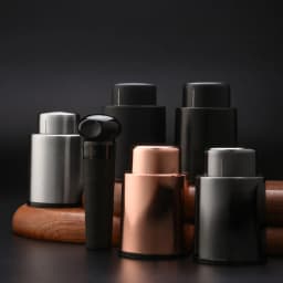 Wine Plug Vacuum Retain Freshness Champagne Stopper Red Wine Stopper Stainless Steel Wine Bottle Cap Leak-Proof Sealing.