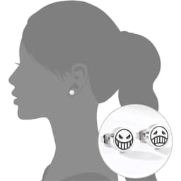 1Pair 316L Stainless Steel Smile Cry Face Stud Earring for Women Men,Fashion Cartilage Tragus Forward Helix Ear Piercing Jewelry