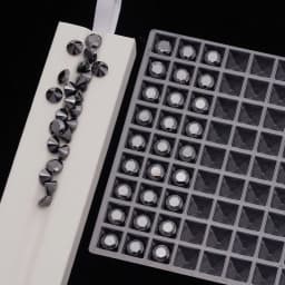 0.5-5ct Rare Black Color Moissanite Loose Stones VVS1 Excellent Cut 5-14mm Moissanite Lab Diamonds Stone