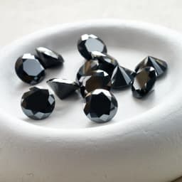 0.5-5ct Rare Black Color Moissanite Loose Stones VVS1 Excellent Cut 5-14mm Moissanite Lab Diamonds Stone