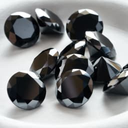 0.5-5ct Rare Black Color Moissanite Loose Stones VVS1 Excellent Cut 5-14mm Moissanite Lab Diamonds Stone