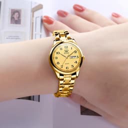 OLEVS 5567 Women's Wrist Watch Original Luxury Watches Waterproof Stainless Steel Quartz Woman Wristwatch Gold 2022 Trend