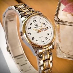 OLEVS 5567 Women's Wrist Watch Original Luxury Watches Waterproof Stainless Steel Quartz Woman Wristwatch Gold 2022 Trend