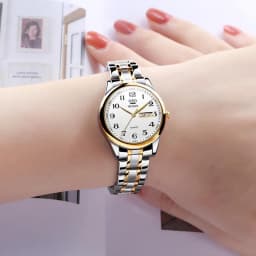 OLEVS 5567 Women's Wrist Watch Original Luxury Watches Waterproof Stainless Steel Quartz Woman Wristwatch Gold 2022 Trend