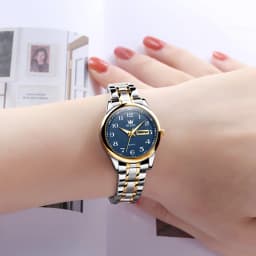 OLEVS 5567 Women's Wrist Watch Original Luxury Watches Waterproof Stainless Steel Quartz Woman Wristwatch Gold 2022 Trend