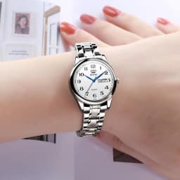 OLEVS 5567 Women's Wrist Watch Original Luxury Watches Waterproof Stainless Steel Quartz Woman Wristwatch Gold 2022 Trend