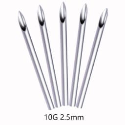 1/2/5Pcs Disposable Sterile Body Piercing Needles Medical Tattoo Needle for Navel Nipple Lip Navel Ring Kit Surgical Steel Tool