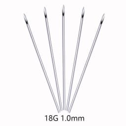 1/2/5Pcs Disposable Sterile Body Piercing Needles Medical Tattoo Needle for Navel Nipple Lip Navel Ring Kit Surgical Steel Tool