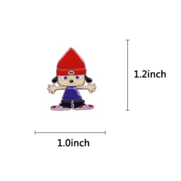 Red Hat Dog Rapper Enamel Pin Game PaRappa Brooch Badge Clothes Hat Backpack Decoration Jewelry Accessories