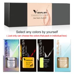 12pcs/kit Venalisa Gel Nail Polish Brown Earth Coffee Color Series Young Nude Light Reflective Gel Pigment Nail Art Manicure