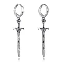 Small Ring Hoop Earrings for Men Women Fashion Vintage Filigree Earrings Silver Color Jewelry Beautiful Gifts