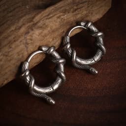Small Ring Hoop Earrings for Men Women Fashion Vintage Filigree Earrings Silver Color Jewelry Beautiful Gifts