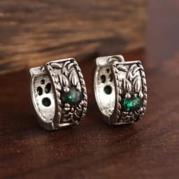 Small Ring Hoop Earrings for Men Women Fashion Vintage Filigree Earrings Silver Color Jewelry Beautiful Gifts