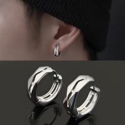 Small Ring Hoop Earrings for Men Women Fashion Vintage Filigree Earrings Silver Color Jewelry Beautiful Gifts