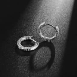 Small Ring Hoop Earrings for Men Women Fashion Vintage Filigree Earrings Silver Color Jewelry Beautiful Gifts