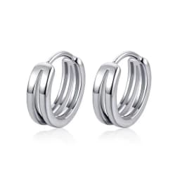 Small Ring Hoop Earrings for Men Women Fashion Vintage Filigree Earrings Silver Color Jewelry Beautiful Gifts