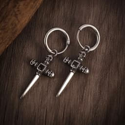 Small Ring Hoop Earrings for Men Women Fashion Vintage Filigree Earrings Silver Color Jewelry Beautiful Gifts