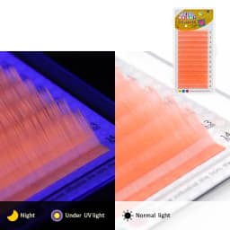 GAHAMACA Colorful Individual Eyelashes C/D/L/LU Individual Colored UV Lashes 0.07/0.10mm 8-14mm False Lashes Wholesale Supplies