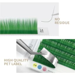 GAHAMACA Colorful Individual Eyelashes C/D/L/LU Individual Colored UV Lashes 0.07/0.10mm 8-14mm False Lashes Wholesale Supplies