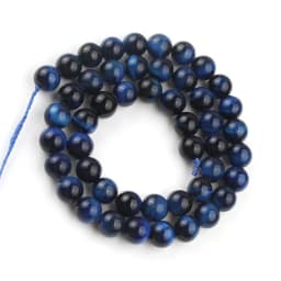 Natural Stone Multicolor Tiger Eye Round Loose Mineral Beads For Jewelry Making DIY Bracelet Accessories 15'' 4 6 8 10 12mm