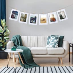 10pcs Combination Paper Frame with Clips Diy 7inch Picture Frames Hanging Wall Photos Album for Display Party Decoration Home