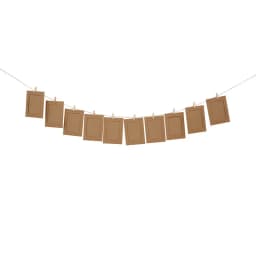 10pcs Combination Paper Frame with Clips Diy 7inch Picture Frames Hanging Wall Photos Album for Display Party Decoration Home