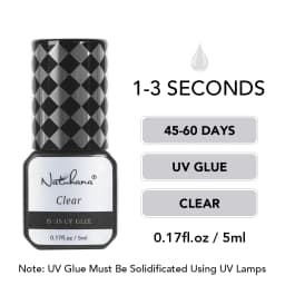 NATUHANA Professional Eyelash Extension Glue 0.3S 0.5S 1S 2S Fast Drying Black Clear Lash Adhesive Non-Irritating Strong Hold